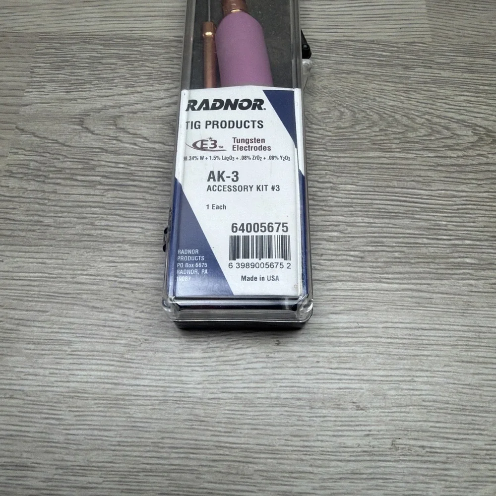 Radnor AK-3 Accessory Kit FNOB Made In USA TIG Products